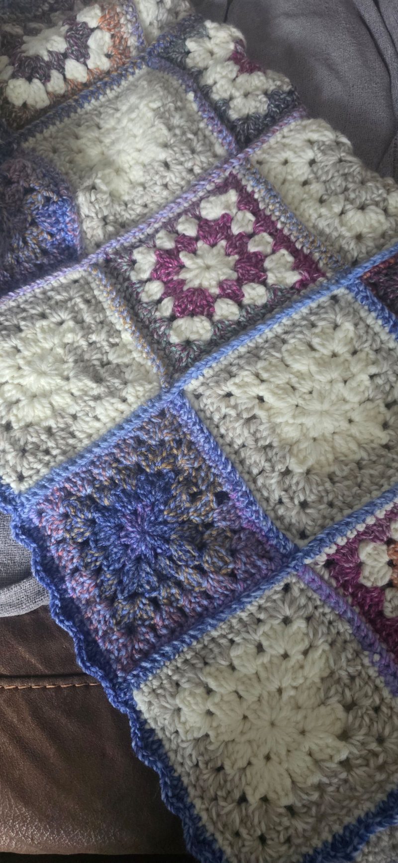 31 inch square baby blanket /knee blanket.