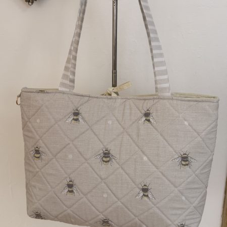 Handmade Pink Quilted Tote Bag – Cottagecore & Coquett