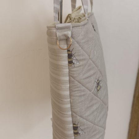 Handmade Pink Quilted Tote Bag – Cottagecore & Coquett