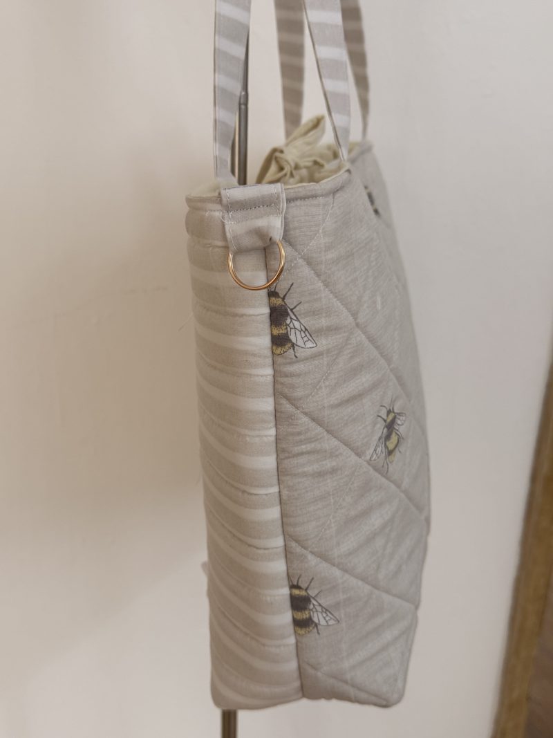 Handmade Pink Quilted Tote Bag – Cottagecore & Coquett