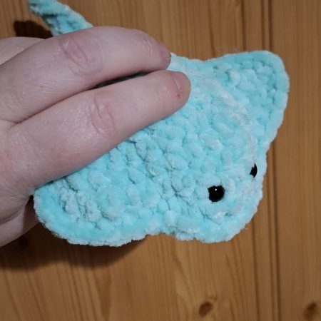 Handmade Crocheted Whale Plushie, Soft Chenille, Custom Colours
