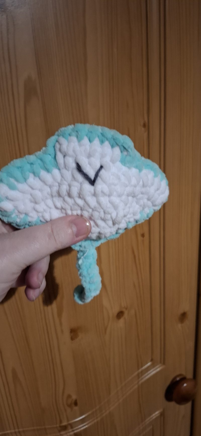 Handmade Crocheted Whale Plushie, Soft Chenille, Custom Colours
