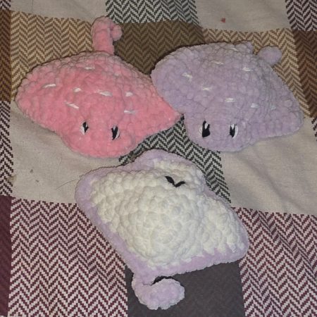 Handmade Crocheted Whale Plushie, Soft Chenille, Custom Colours