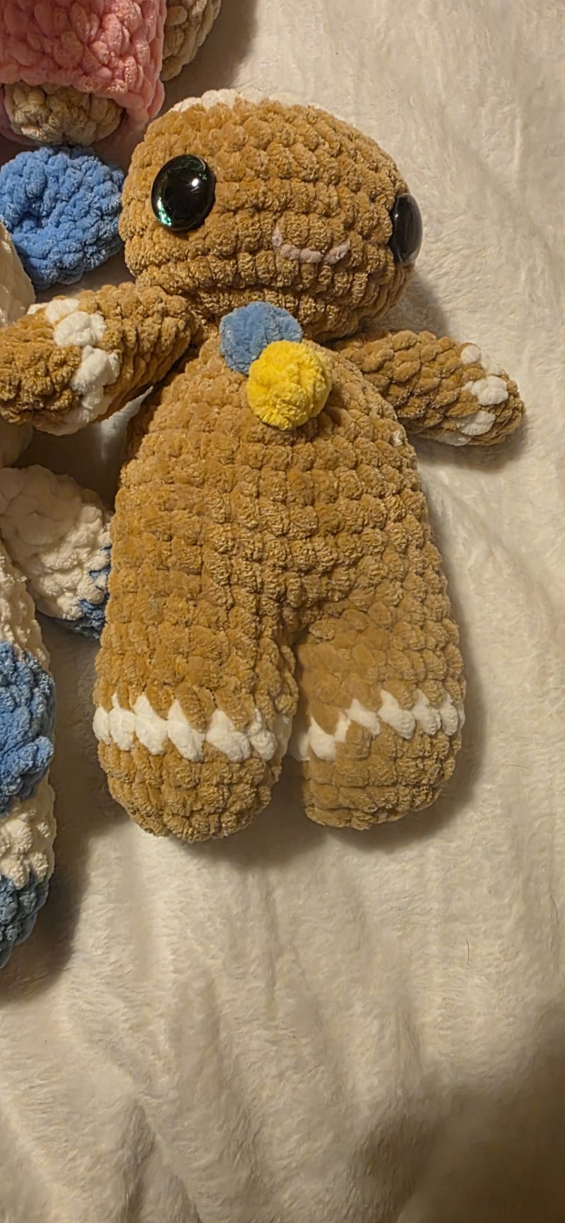 Handmade Gingerbread Man Christmas Plushie UKCA Tested Festive Gift