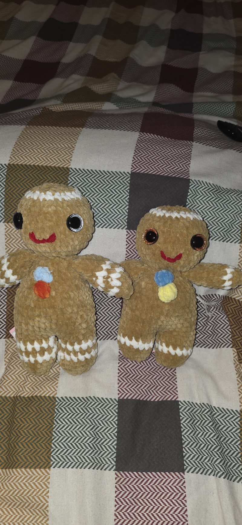 Handmade Gingerbread Man Christmas Plushie UKCA Tested Festive Gift