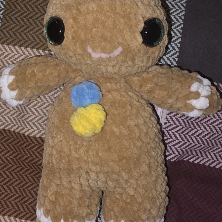 Handmade Gingerbread Man Christmas Plushie UKCA Tested Festive Gift