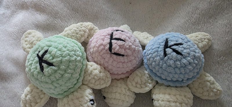 UKCA Tested Mini Turtle Plush, 4 Inch, Custom Colours