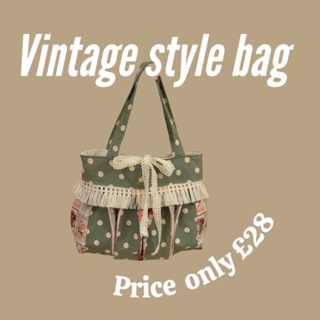 Vintage polka dot bag