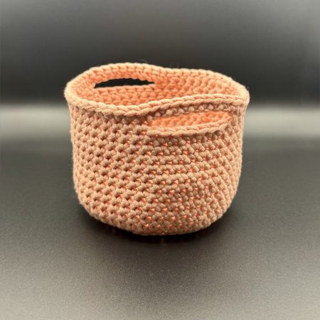 Handmade Crochet Nesting Baskets – Set of 3 Mini Trinket Storage Baskets