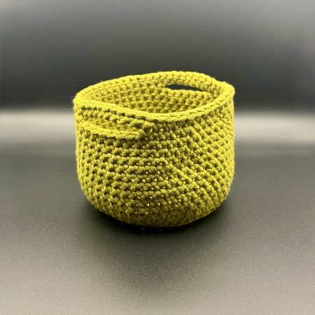 Handmade Crochet Nesting Baskets – Set of 3 Mini Trinket Storage Baskets