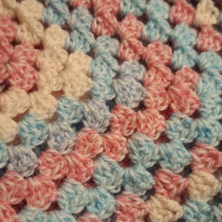 Baby DK Granny Square Baby Blanket, 31 Inch Square