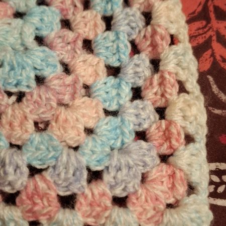Baby DK Granny Square Baby Blanket, 31 Inch Square