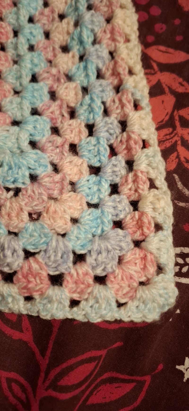Baby DK Granny Square Baby Blanket, 31 Inch Square