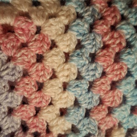 Baby DK Granny Square Baby Blanket, 31 Inch Square