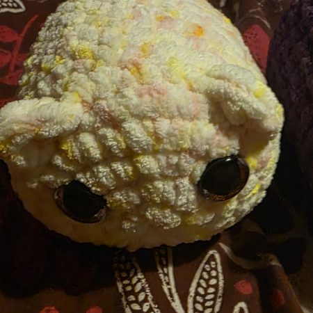 Hand Crocheted 8 Inch Plush Loaf Cat Soft Toy in Various Colours