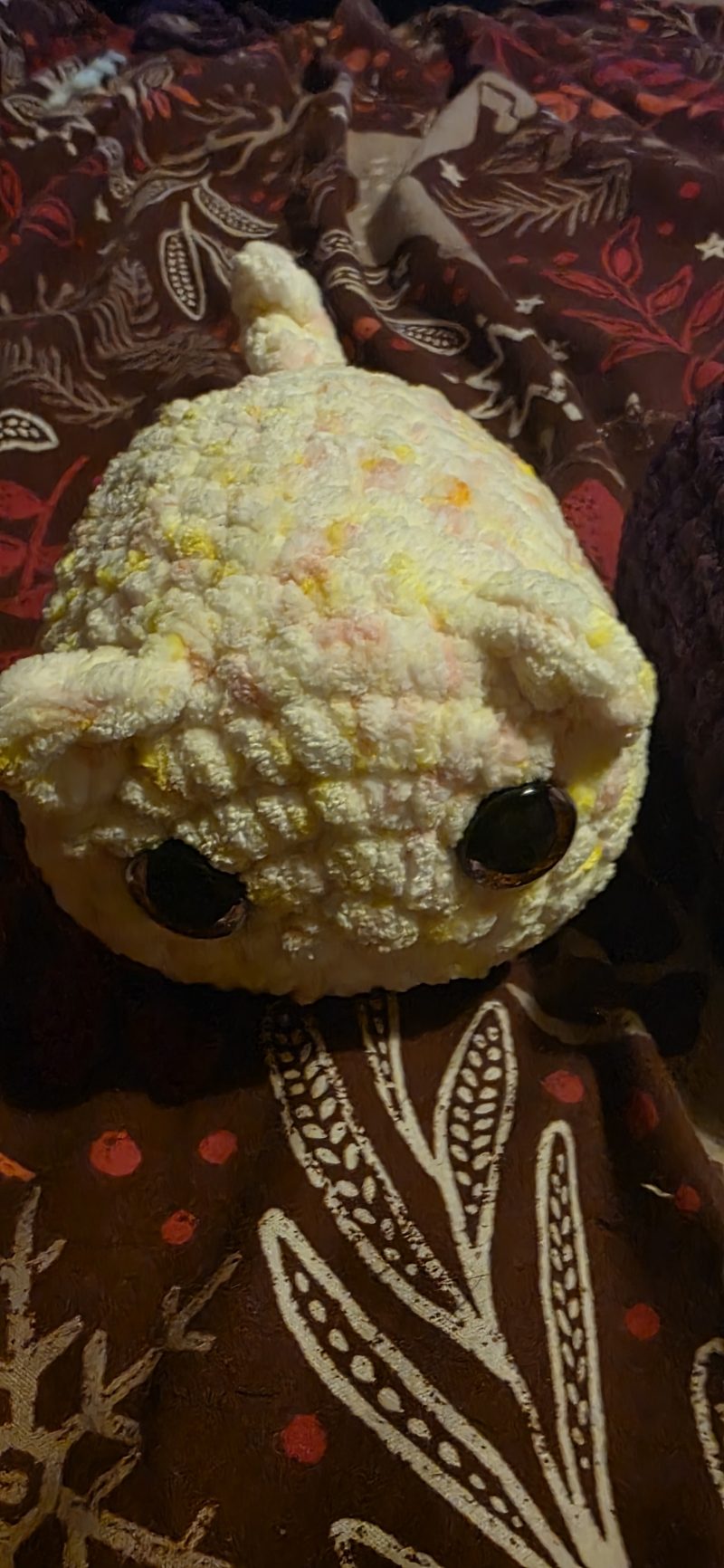 Hand Crocheted 8 Inch Plush Loaf Cat Soft Toy in Various Colours