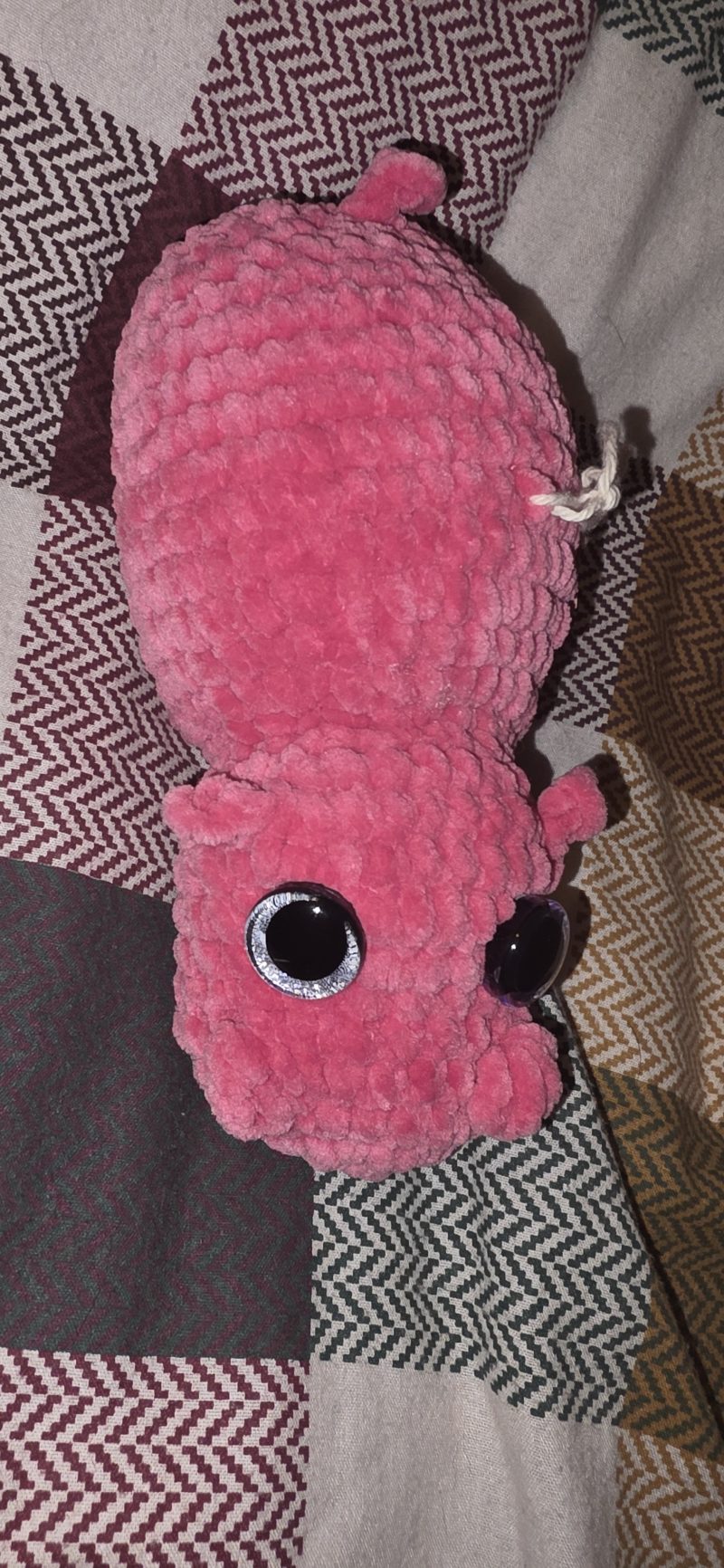 Handmade Crochet Chunky Hippopotamus Soft Toy, 6 Inches Long