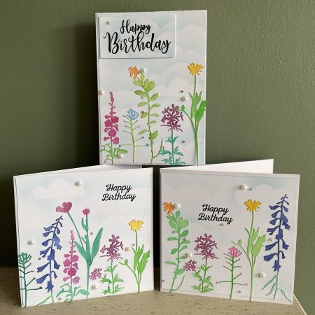 Flowers Scene Birthday Card