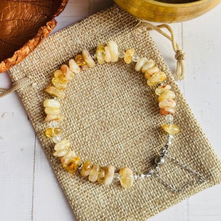 Natural Citrine Crystal Bracelet
