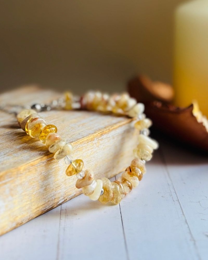 Natural Citrine Crystal Bracelet