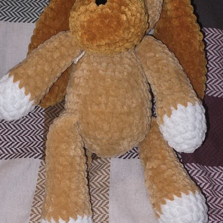 Handmade Crochet Puppy Soft Toy, Baby Safe and Lightweight, 10 Inches
