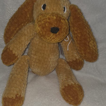 Handmade Crochet Puppy Soft Toy, Baby Safe and Lightweight, 10 Inches