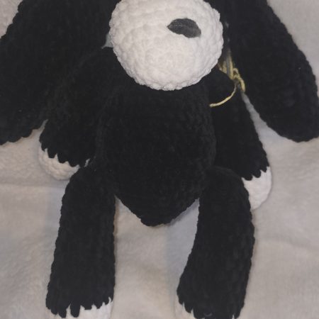 Handmade Crochet Puppy Soft Toy, Baby Safe and Lightweight, 10 Inches