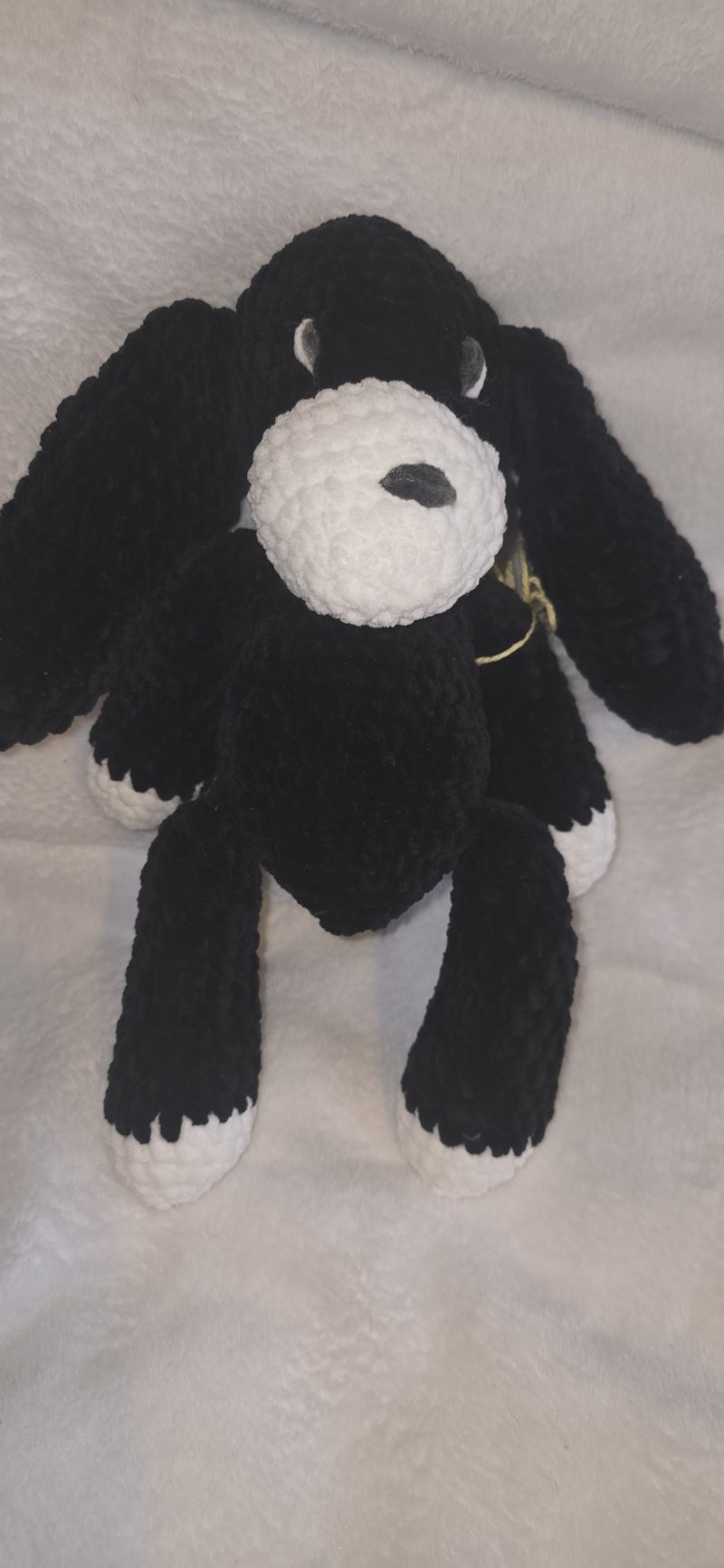 Handmade Crochet Puppy Soft Toy, Baby Safe and Lightweight, 10 Inches