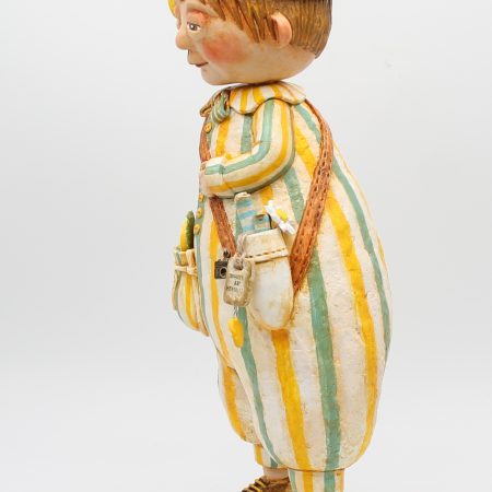 Handmade One of a Kind Art Doll Ellis Lemonfield, 33cm Tall