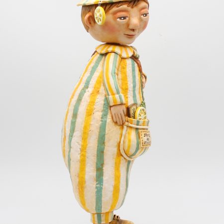 Handmade One of a Kind Art Doll Ellis Lemonfield, 33cm Tall