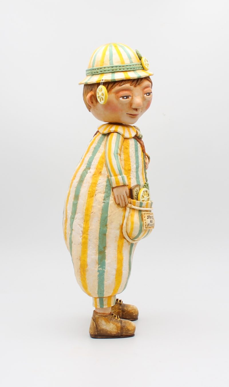 Handmade One of a Kind Art Doll Ellis Lemonfield, 33cm Tall