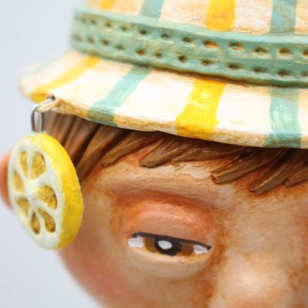 Handmade One of a Kind Art Doll Ellis Lemonfield, 33cm Tall