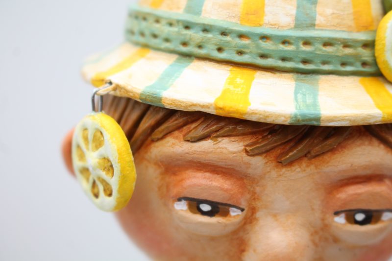 Handmade One of a Kind Art Doll Ellis Lemonfield, 33cm Tall