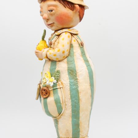 Clement Lemonwood OOAK Handmade Art Doll, 34cm Tall