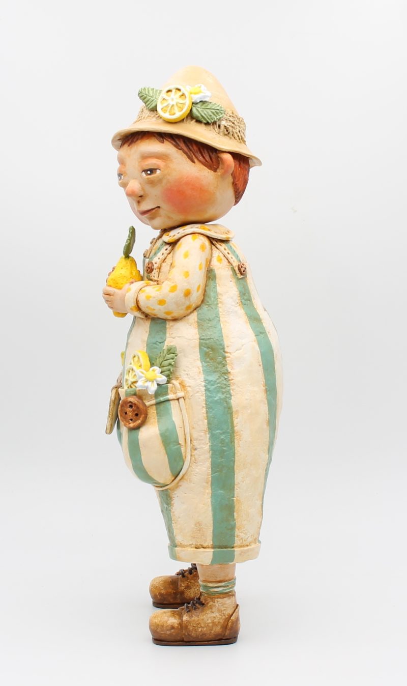 Clement Lemonwood OOAK Handmade Art Doll, 34cm Tall
