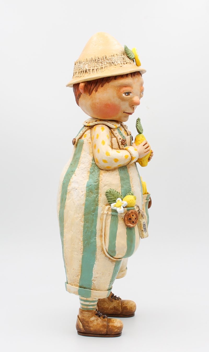 Clement Lemonwood OOAK Handmade Art Doll, 34cm Tall