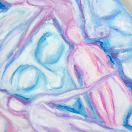 Dreaming Bodies Original Oil Pastel Artwork in 28 cm x 35.5 cm