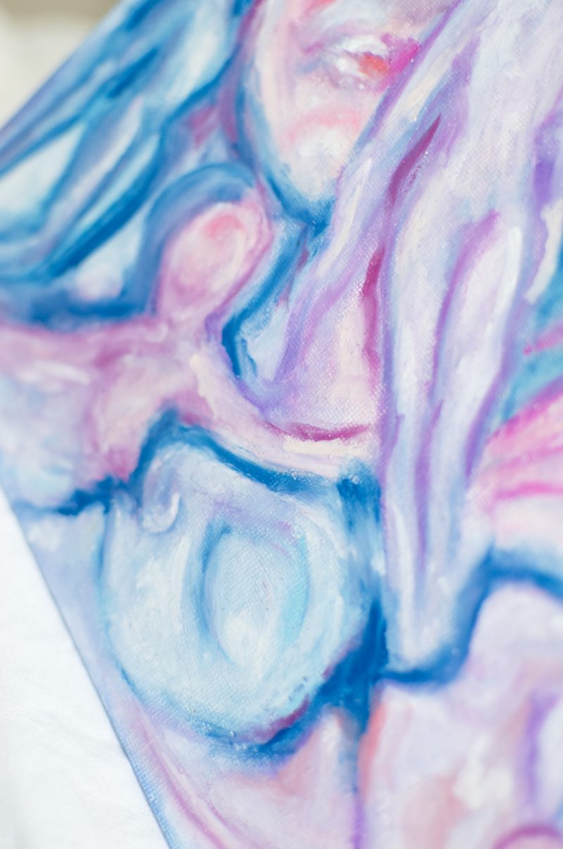 Dreaming Bodies Original Oil Pastel Artwork in 28 cm x 35.5 cm