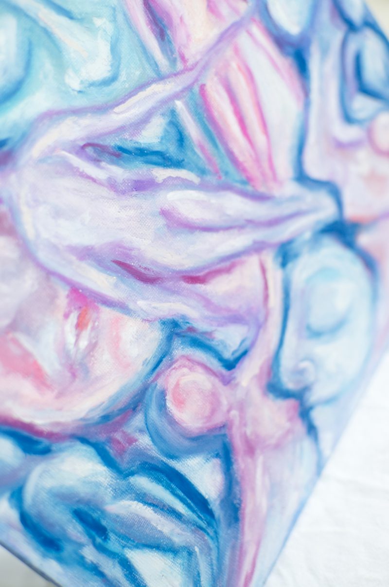 Dreaming Bodies Original Oil Pastel Artwork in 28 cm x 35.5 cm