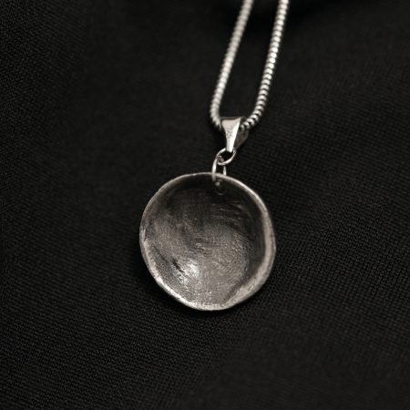 Tied Heart - Handmade Sterling Silver Heart Pendant UK Hallmark