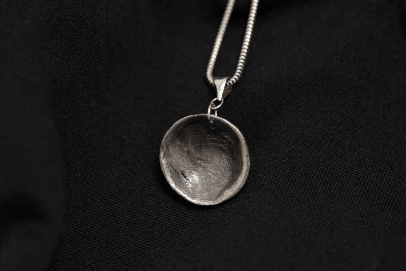 Tied Heart - Handmade Sterling Silver Heart Pendant UK Hallmark