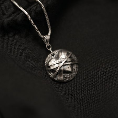 Tied Heart - Handmade Sterling Silver Heart Pendant UK Hallmark