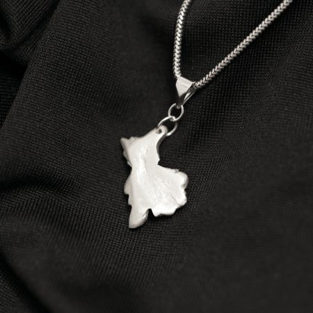 Sterling Silver Acanthus Fragment Pendant Handmade UK Hallmark