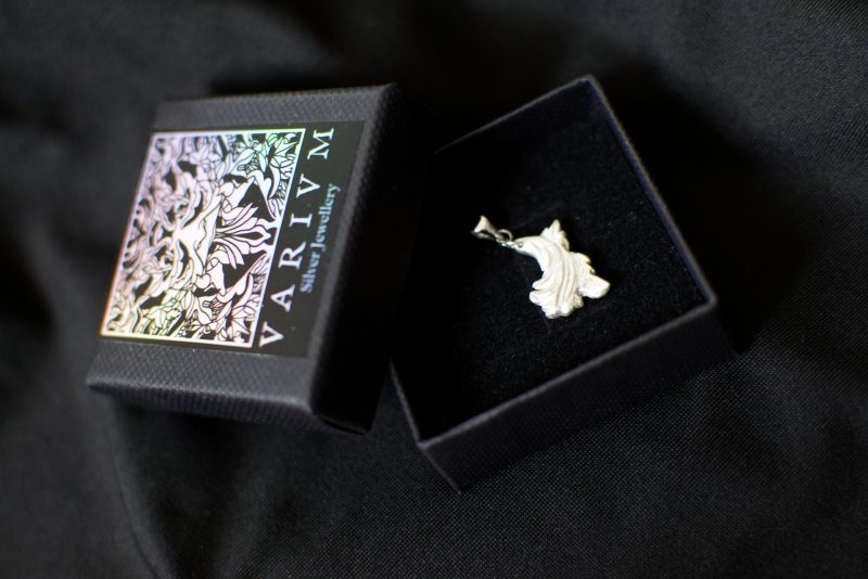 Sterling Silver Acanthus Fragment Pendant Handmade UK Hallmark