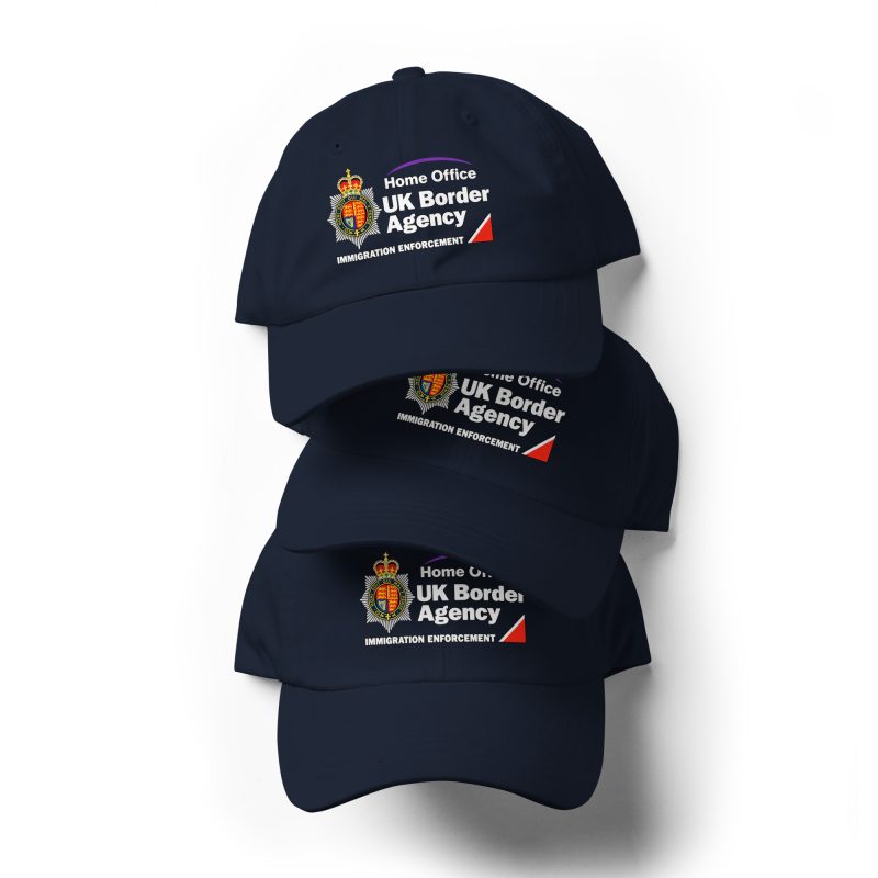 British Border Enforcement Parody Navy Cotton Baseball Cap