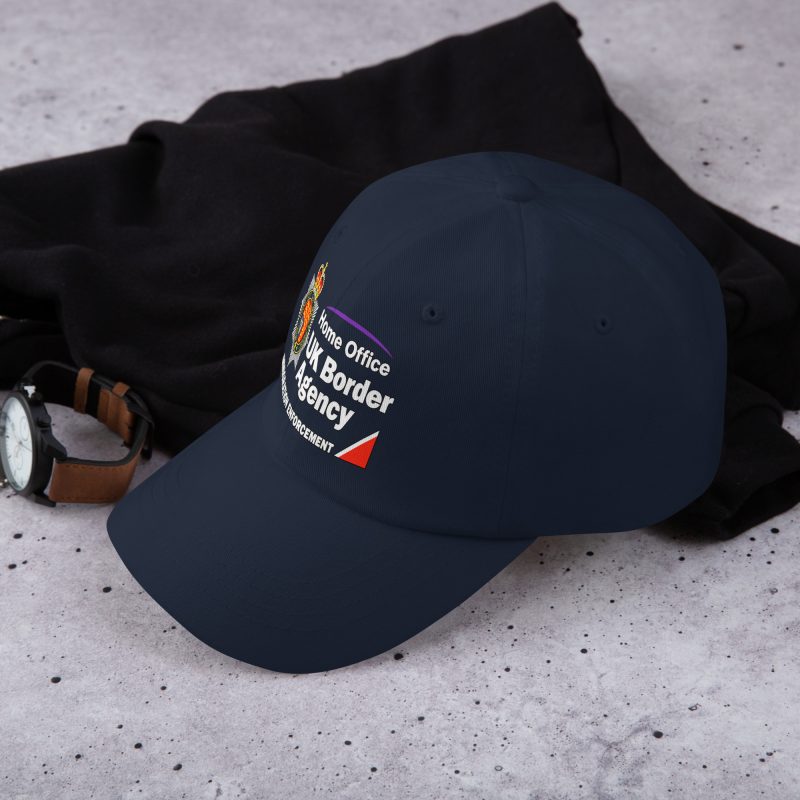 British Border Enforcement Parody Navy Cotton Baseball Cap