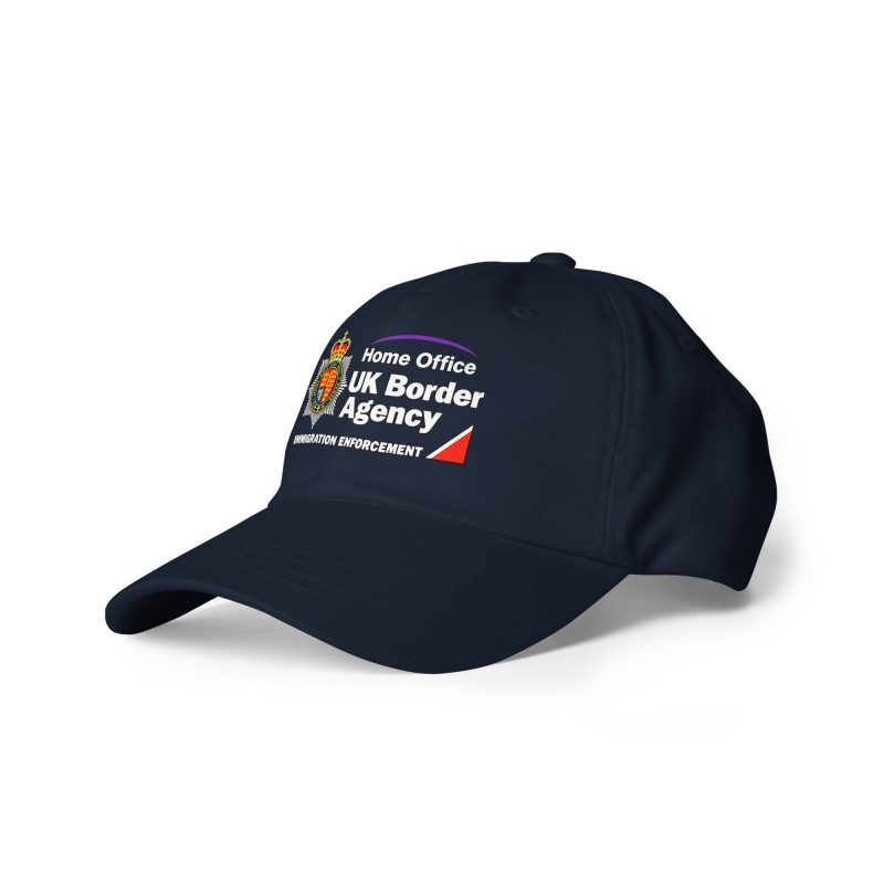 British Border Enforcement Parody Navy Cotton Baseball Cap