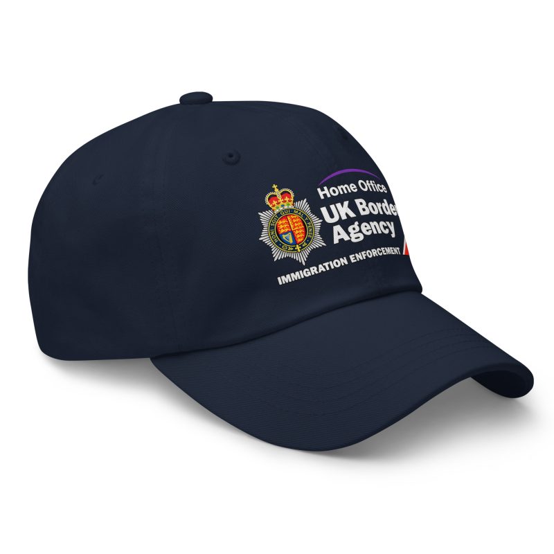 British Border Enforcement Parody Navy Cotton Baseball Cap