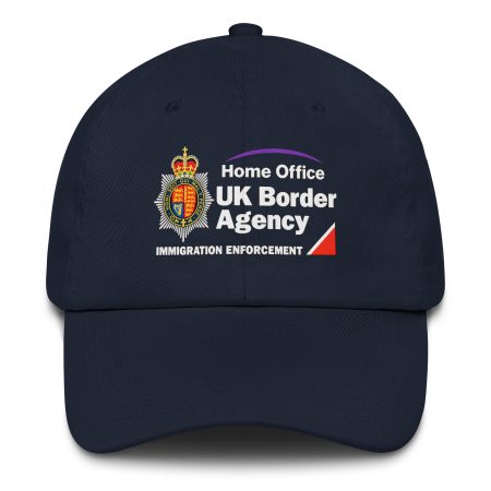 British Border Enforcement Parody Navy Cotton Baseball Cap