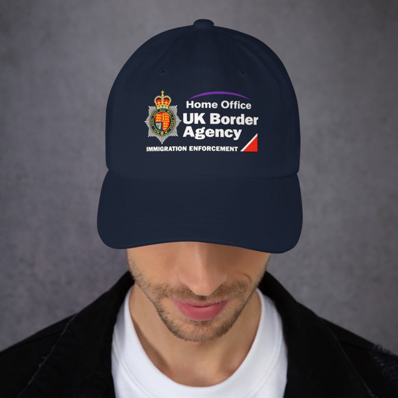 British Border Enforcement Parody Navy Cotton Baseball Cap